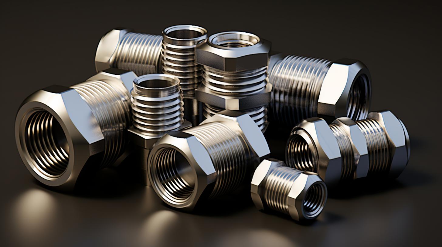 Stainless steel threaded fittings фото