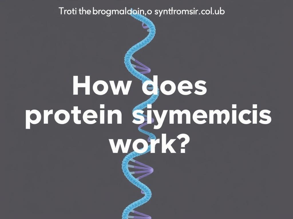 How does protein synthesis work?фото
