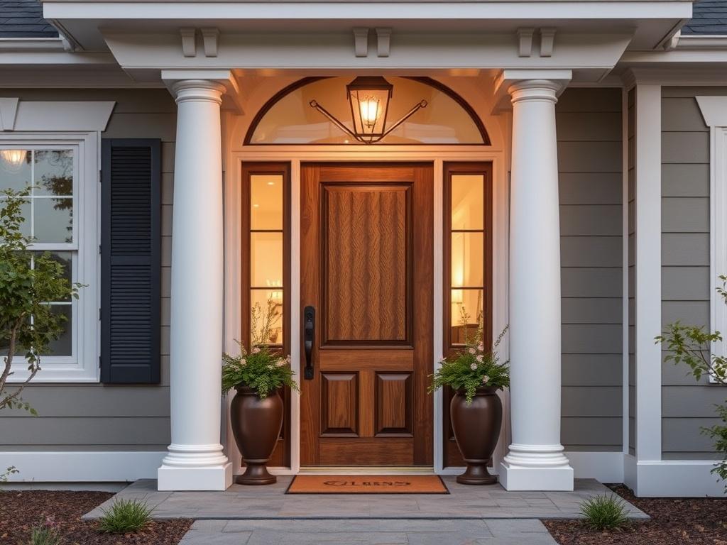 the front door of the houseфото