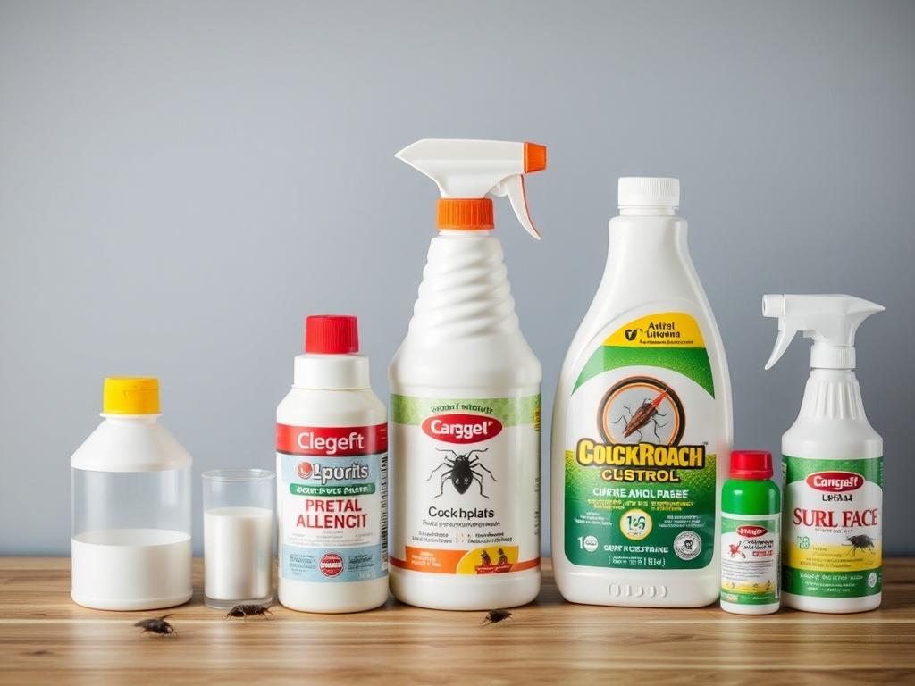 household chemicals and cockroach control productsфото